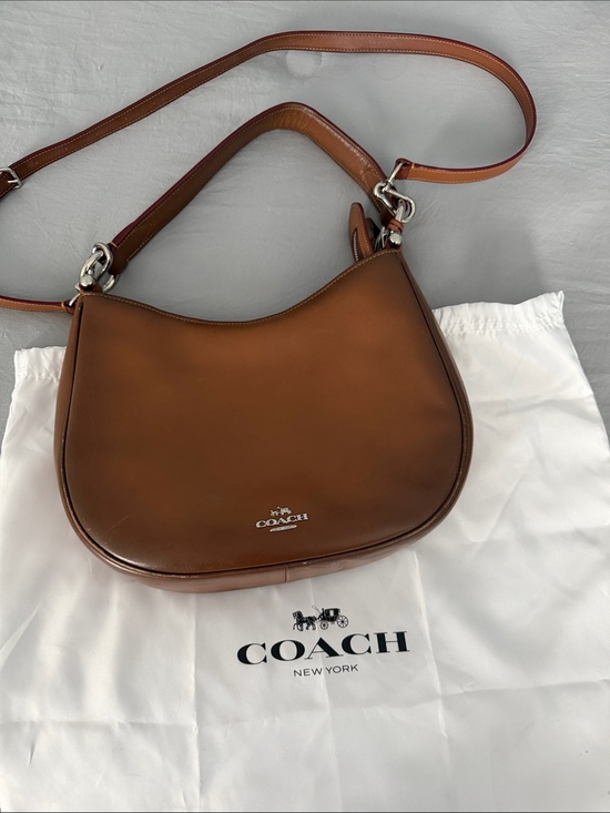 Coach Handbags - Coach Saddle Bag in Warm Brown Leather